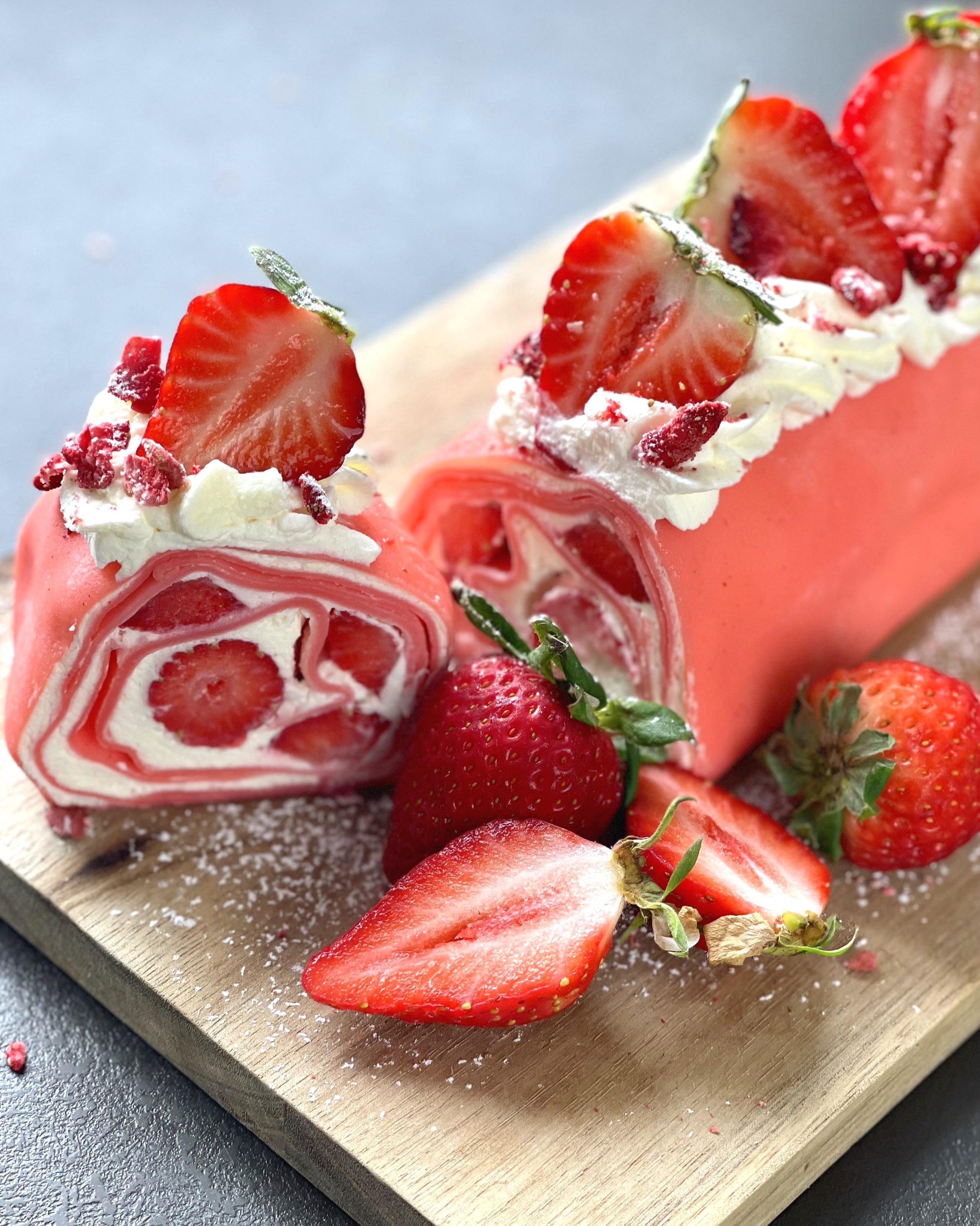 Strawberry Crepe Roll — Oh Cakes Winnie